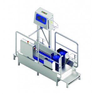 High-Heeled Shoe Washer and Hand Disinfection Unit with Access Control